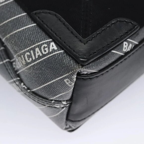 BALENCIAGA Hand Bag PVC Leather 2way Gray 390346 Auth BA449 - Picture 11 of 15